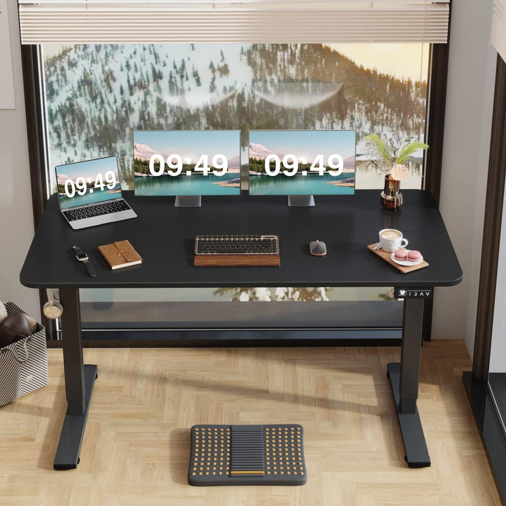Electric Height Adjustable Standing Desk 55 X 24 Inches-3