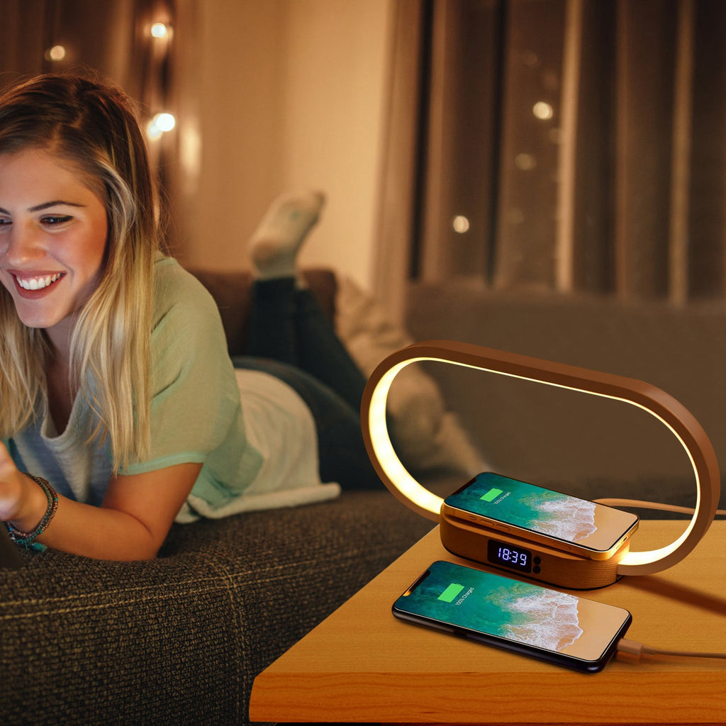 Integrated Workspace Lamp and Digital Charging Hub