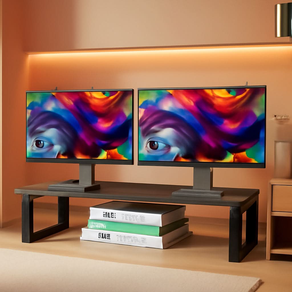 Dual Monitor Riser